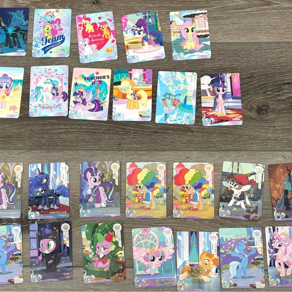 My Little Pony Trading
Cards Lot Of 380